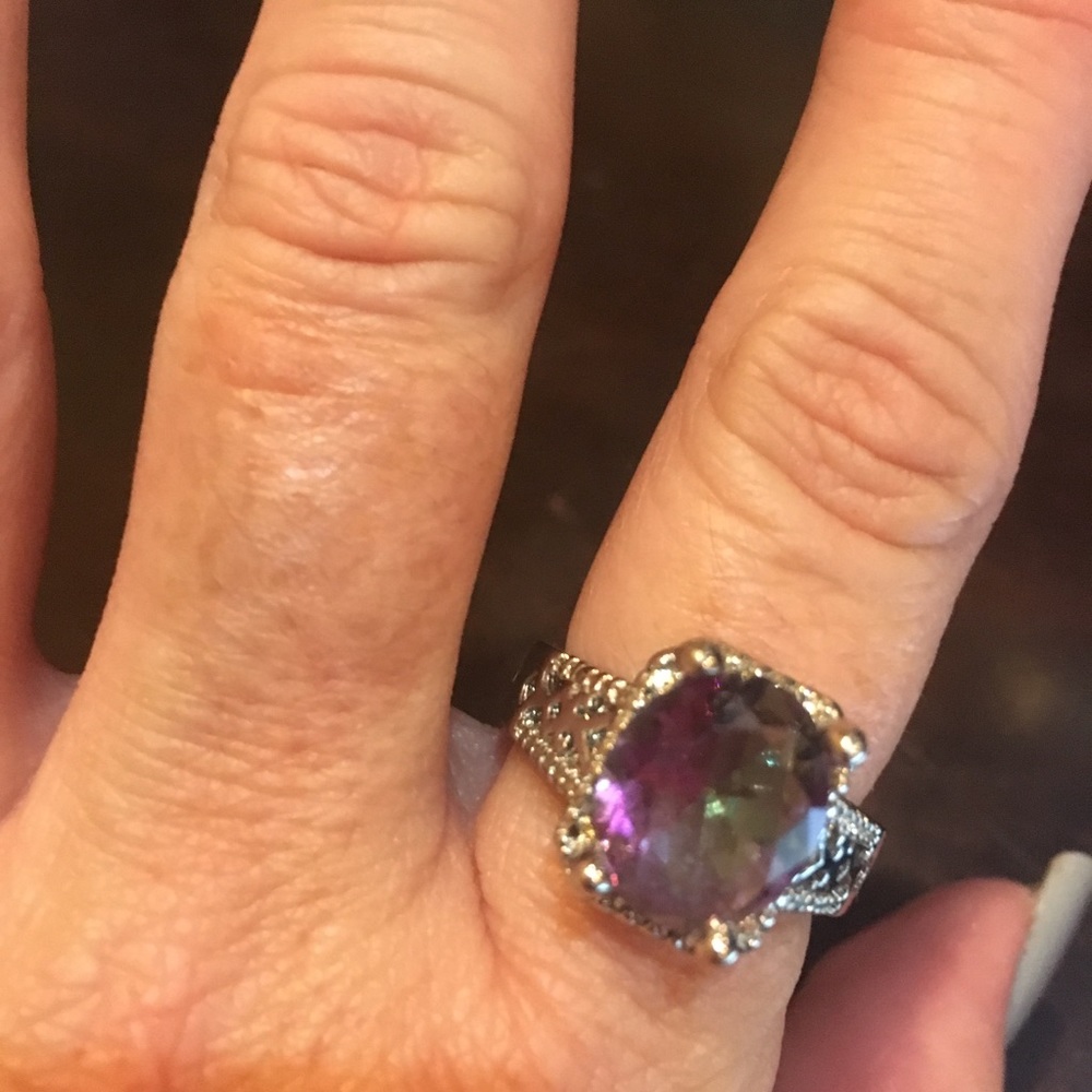 Beautiful Mystic Topaz Ring